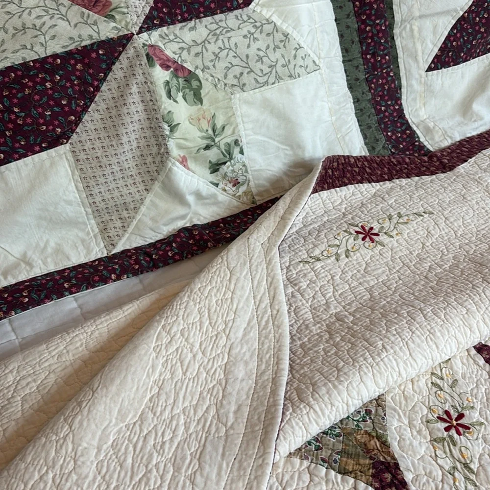 Vintage handcrafted quilt